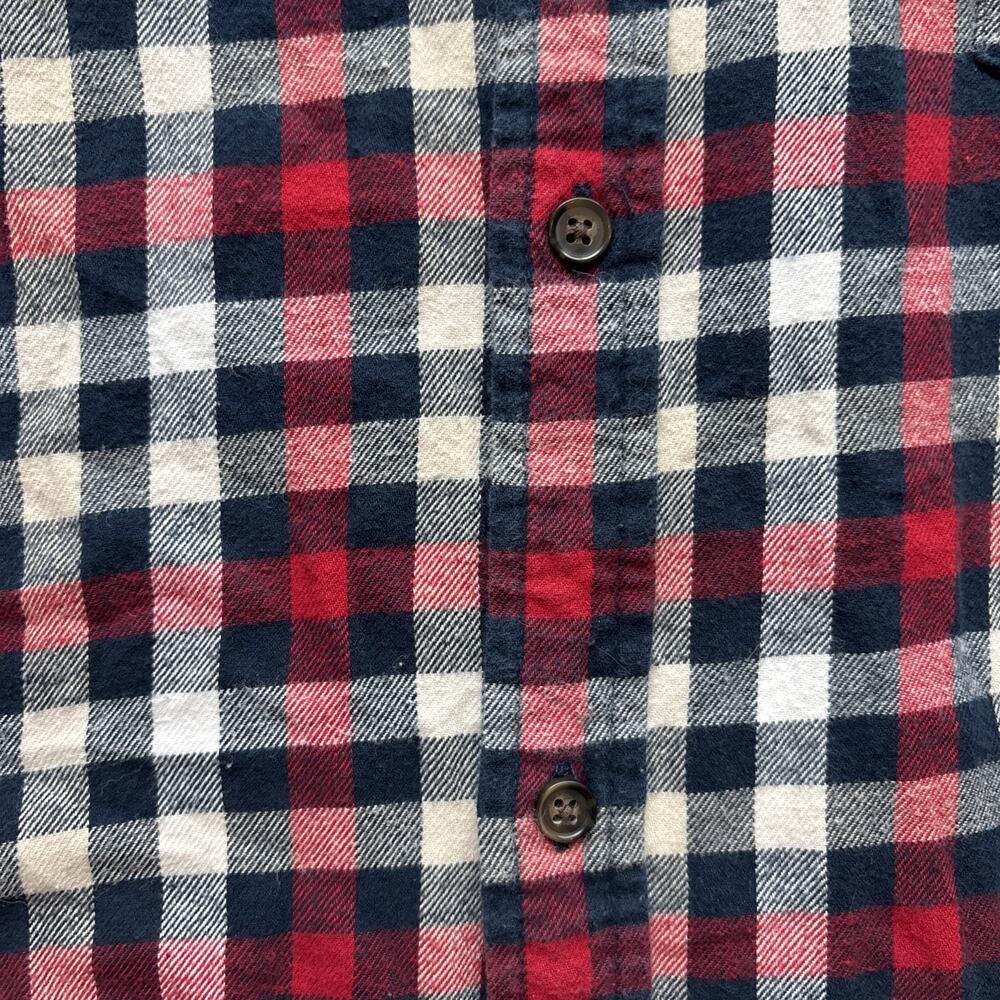 The Foundry Supply Co Men 3XL Long Sleeve Red Plaid Shirt Super Soft 100% Cotton - Picture 8 of 14